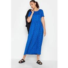 LTS tall cobalt blue polka dot maxi dress