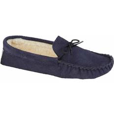 Mokkers JAKE Mens Suede Moccasins Navy: