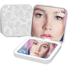 Impressions Vanity hello kitty white compact mirror touch sensor dimmer kawaii