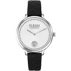 Versus Versace La Villette Crystal Watch, 36mm Silver/Black