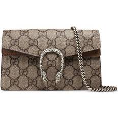Inner Pocket Crossbody Bags Gucci Dionysus GG Supreme Super Mini Bag - Beige