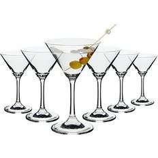 Juvale Set of 6 Small Stem Martini Cocktail Glass