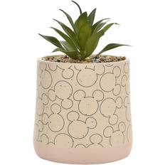 Disney Ceramic Planter with Faux Plant Natural