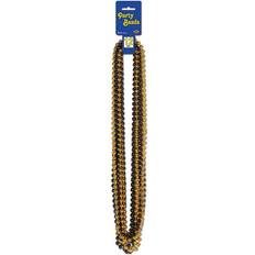 Beistle 50570-BKGD Small Round Black&Gold Party Beads Pack Of 12