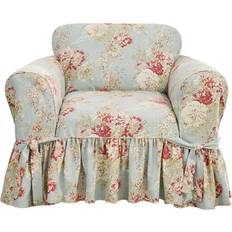 Sure Fit Waverly Ballad Bouquet Slipcover Chair Cushions Blue