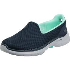 Turquoise Walking Shoes Skechers Womens Go Walk Big Splash Trainers Shoes