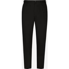 Dolce & Gabbana Stretch cotton pants with DG hardware