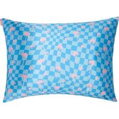 Kitsch Satin Malibu Barbie Pillow Case Blue