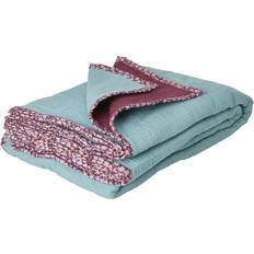 Rice Cotton Aubergine Blankets Purple