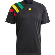 Adidas Polyester Jumpers Adidas Men's Fortore 23 Jersey -Black/Team Green/Team Yellow/Team Collegiate Red