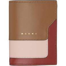 Marni Brown & Burgundy Bi-Fold Wallet - Z474N Gold Brown/Qua UNI