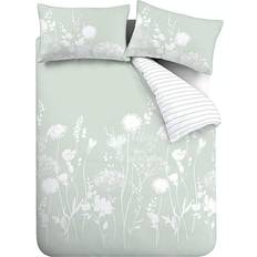 Florals Duvet Covers Catherine Lansfield Meadowsweet Floral Duvet Cover Green (200x200cm)