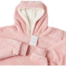 Sienna Sherpa Lining Warm Cozy Wearable Blankets Pink (182.9x86.4cm)