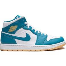 Nike Air Jordan 1 Mid M - Aquatone/Celestial Gold/White