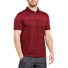 Brasher Men's Striped Polo Shirt - Red