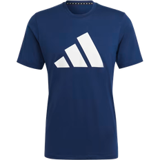 Adidas Train Essentials Feelready Logo Training Tee - Dark Blue/White