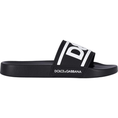 Dolce & Gabbana Men Slippers & Sandals Dolce & Gabbana Beachwear Sliders - Black
