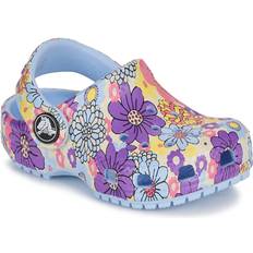 Blue Slippers Crocs Shoes Classic Retro Floral Clog T girls toddler