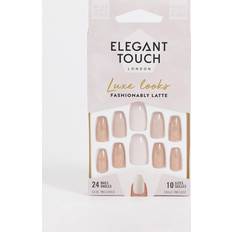 Elegant Touch Luxe Looks False Nails Fashionably Latte-Multi