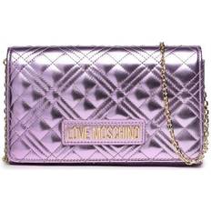 Love Moschino Handbags Love Moschino Classic Quilt Chain Metallic Faux Leather Crossbody Bag