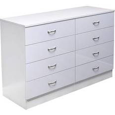 Grey Chest of Drawers Fwstyle Wide Tall Chest of Drawer 40x77cm