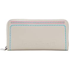 Desigual raven fiona long wallet geldbörse white creme pink