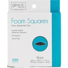 Stuffing Gina K Designs Foam Squares-Black 320Pcs