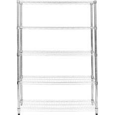 Kukoo 5 Tier Wire Racking Silver 45cm 150cm