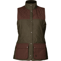 Härkila Retrieve vest Women Dark warm olive/Burgundy