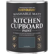 Rust-Oleum Kitchen Cupboard Wood Paint Evening Blue 0.75L