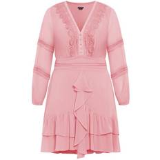 City Chic Sweetheart Dress - Blush