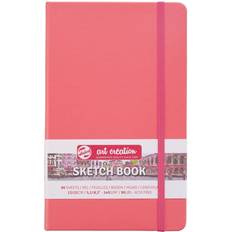 Red Sketch & Drawing Pads Talens Art Creations Sketchbook Coral Red 13x21cm 140g 80 sheets