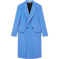 Loose Coats Stella McCartney Woman Long Double-Breasted Coat - Cornflower Blue