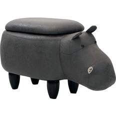 Critter Sitters 15-In. Seat Height Hippo Animal Shape