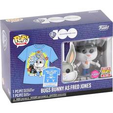 Looney Tunes POP! & Tee: WB 100th Bugs as Fred Gray/Blue/White XL