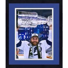 Victor Hedman Tampa Bay Lightning Autographed x 2020 Stanley Cup Champions Raising Cup Photograph