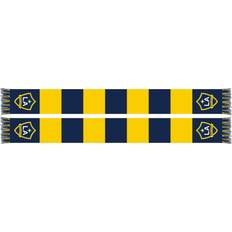 Ruffneck Scarves Navy/Gold LA Galaxy Team Bar Knit