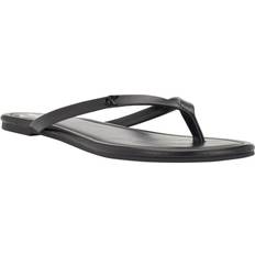 Calvin Klein Women's Solid T-Strap Sandal Black