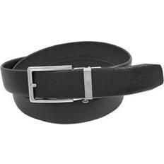 Florsheim 34mm Leather Track Belt Black Leather