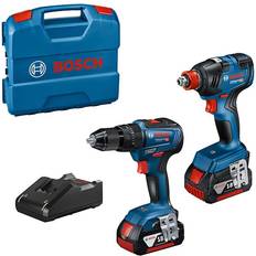 Bosch Battery Set Bosch 0615990M71 GSBGDX 18V 2x5Ah Combi Drill Impact Driver/Wrench Twin Kit