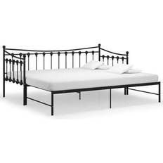 White Sofas vidaXL Pull-out Bed Frame Sofa 206cm 2 Seater