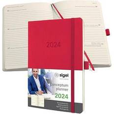 Red Calendars Sigel Buchkalender Conceptum 2024