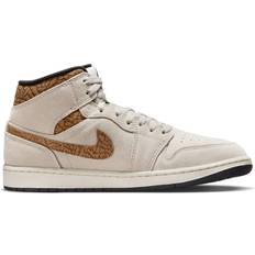 Nike Air Jordan 1 Mid SE M - Light Orewood Brown/White/Light British Tan/Metallic Gold