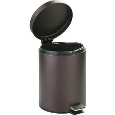 iDESIGN 6027719 5 Bronze Steel Step-On Wastebasket Pack of 2