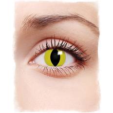 Cheap Colored Lenses Fancy Dress Horror-Shop Kontaktlinsen gelbe Katzenaugen Motiv Farbige Linsen jetzt online