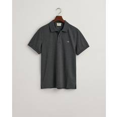 Gant Men Regular Fit Shield Piqué Polo Shirt Grey