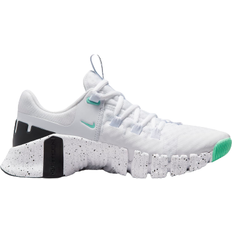 White - Women Gym & Training Shoes Nike Free Metcon 5 W - White/Black/Emerald Rise