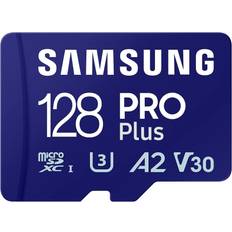 Samsung Pro Plus microSDXC Class 10 UHS-I U3 V30 A2 180/130MB/s 128GB +SD Adapter