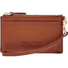 Marc Jacobs The Leather Top Zip Wristlet Wallet - Argan Oil