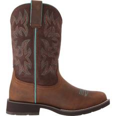 Ariat Delilah Round Toe Western Boot W - Distressed Brown